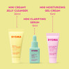 BYOMA So Clear Set Barrier Repair Skincare Set for Acne Prone Skin Creamy Jelly Cleanser Clarifying Face Serum GelCream