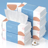 PoeticEHome Soft Dry Wipe 6 Pack 100 Cotton Face Tissues Lint Free Facial Cleansing Towels Disposable Extra Thick Dry an