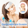 Maxcheck 300 Pieces Disposable Spa Facial Headbands Disposable Esthetic Wipe Sets Nonwoven Facial Wipes Square Aesthetic