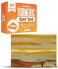 Organic Turmeric Soap Bar Pure Natural Handcrafted Skincare Made in USA Face Body Cleanser with Calendula Aloe Vera Fren