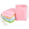 8 Pieces Soap Holder Bag Microfiber Soap Exfoliating Saver Bag Hanging Soap Saver Pouch Colorful Soft Soap Bags for Body