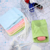 8 Pieces Soap Holder Bag Microfiber Soap Exfoliating Saver Bag Hanging Soap Saver Pouch Colorful Soft Soap Bags for Body