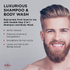 MKS eco for Men Double Hop 2in1 Shampoo Body Wash Sandalwood Scent 10 fl oz With Hemp Seed Oil Argan Oil Vegan Cruelty F
