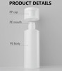 Elandy 2PCS Transparent Refillable Empty Plastic Cosmetic Squeezable Vial Bottles Jar Pot with Flip Cap Toner Lotion Sho