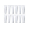 12PCS Refillable Empty Plastic Tubes White Cosmetic Containers Plastic Soft Tubes Bottle for Package Facial Cleanser Han