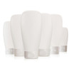 12PCS 150ML5oz Empty Clear Refillable Cosmetic Soft Tube Squeeze Bottle With Flip Cap Makeup Container Shampoo Facial Cl