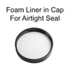 Aromine 2oz Clear Jars with Lid 12 Pack Round PET Plastic Jar Container with Blank Labels BPA Free