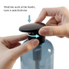 Shampoo and Conditioner Dispenser BottlesYeeco Pump Bottle 3 Pack Refillable Clear Blue Shampoo Dispenser 169oz500ml Pla