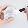Refillable Cosmetic Sample Jars 100 Pack 10g 035oz Black Small Travel Containers with Lids 10 Mini Makeup Spatulas BPA F