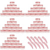 Refillable Cosmetic Sample Jars 100 Pack 10g 035oz Pink Small Travel Containers with Lids 10 Mini Makeup Spatulas BPA Fr