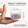 Quantity 100 Pieces Beauticom 10G10ML Clear Lid Plastic Cosmetic Lip Balm Lip Gloss Cream Lotion Eyeshadow Container Jar