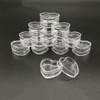 Healthcom 100Pcs 4ml Empty Plastic Cosmetic New Clear Refillable Plastic Heart Shape Pot Jars Bottles Make up Cosmetic C