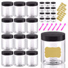 8oz Plastic Jars with Lids 8 oz Plastic Containers with Lids 20g Sample Containers Set of 24 Airtight Container for Lip