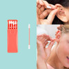 Rnker Reusable Swabs Silicone Cotton Swabs Rough Friction QTip for Ears Cleaning Love Shape QTip for Cosmetic makeup for