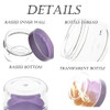 ZEJIA 5 Gram Sample Containers with Lids Mini Makeup Containers Empty Plastic Travel Cosmetic Containers with Labels25 C