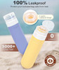 Quatish Travel Bottles for Toiletries 6 Pack Original Patented Leakproof 3 oz Tsa Approved Travel Size Containers BPA Fr