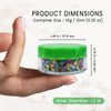 Beauticom 10g10ml 035 Fl Oz Round Clear Jars with Round Top Lids for Creams Lotions Make Up Powders Glitters and more Co