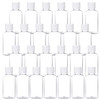 MMonDod 25 Pack 17oz50ml Plastic Empty Bottles Clear Travel Containers Travel Size Bottles with Flip Cap Squeezable Refi