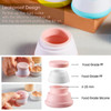 INSFIT Travel Containers for Toiletries TSA Approved Silicone Cream Jars with Lids BPA Free Travel Size Toiletries Leakp