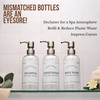 Clear Refillable Shampoo and Conditioner Bottles Body Wash Shampoo and Conditioner Dispenser PET Plastic Shampoo Bottles