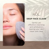 KOL Face Scrubber Charcoal Infused Exfoliating Facial Cleansing Pads Disposable Exfoliator Face Sponge for Daily Cleanin