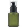1PCS 60ML2OZ Empty Refillable Green Frosted Glass Bottles with Pump Vial Cosmetic Dispenser Jars Storage Container Porta