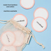 Cocokind Reusable Facial Rounds Reusable Makeup Remover Pads Made with Bamboo and Cotton Washable Makeup Cotton Rounds w