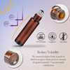 ZEJIA 10ml Roller Bottles for Essential Oils 12 Pack Glass Roll on Bottles Refillable Perfume Bottle with Stainless Stee
