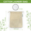 Bambaw Reusable Cotton Rounds for Face 16 Rounds with 1 Bag for Laundry Storage Reusable Cotton Pads for Face Soft Exfol