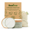 Bambaw Reusable Makeup Remover Pads 22 Face Rounds with 1 Bag for Laundry Storage Washable Cotton Rounds Soft Exfoliatin