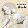 erioctry 20PCS 100ml34oz Plastic White Empty Refill Cosmetic Packing Bottle Jars with Flip Cover Makeup Water Cleanser S