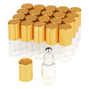3ml Roller Bottles 20 Pcs Clear Glass Roll on Bottles Refillable Essential Oil Perfume Rollerball Bottles Container vial