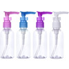 Transparent Travel Bottles Pump Bottle Lotion Dispenser Bottle 4 Pieces100 ml