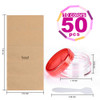 HNYYZL Sample Container50 Pack Empty Cosmetic Containers Plastic Travel Pot Jar for Liquid Lotion Cream Sample Makeup St