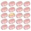 2 oz 60ml Screw Top Aluminum Tin Jar with Screw Lid and Blank Labels Pack of 23 Rose Gold