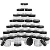 100 Count Small Sample Containers Makeup Jars 15 Gram Cosmetic Containers with Lids Black Traveling Jars Empty Bottles f
