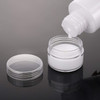 100 Count Refillable Sample Containers with Lids Cosmetic Jars 15 Gram Empty Cream Jars Leak Proof Makeup Containers for