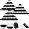 100 Count 10g Small Sample Containers with Lids Plastic Jar Cosmetic Jars Empty Makeup Jars Lip Balm Containers Black