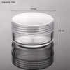 100 Count 10g Sample Jars with Lids Makeup Jars Plastic Lip Scrub Containers TSA Approved Cosmetic Containers for Travel