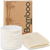20 Packs Organic Reusable Makeup Remover Pads Washable Bamboo Cotton Rounds for All Skin Types with Cotton Laundry Bag