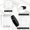 TUZAZO 4 Oz Plastic Container Jars with Lids BPA Free Empty Round Clear Cosmetic Containers Plastic Slime Jars for Lotio