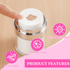 4 Pack Empty Airless Pump Jar Acrylic Airless Cosmetic Container Portable Refillable Travel Size Cream Vacuum Bottle Lot