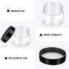 SATINIOR 36 Pieces 017 oz Plastic Jars with Lids Wide Mouth Airtight Reusable Container Acrylic Cosmetic Small Jars for