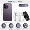 SATINIOR 36 Pieces 2 oz Plastic Jars with Lids Wide Mouth Airtight Reusable Container Acrylic Cosmetic Small Jars for Lo