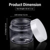 Patelai 4 Pieces Round Widemouth Leak Proof Plastic Container Jars with Lids for Travel Storage Makeup Beauty Products F