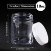 Patelai 4 Pieces Round Widemouth Leak Proof Plastic Container Jars with Lids for Travel Storage Makeup Beauty Products F