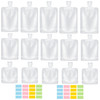 SEQUHITKU 17 Pack Travel Pouches for ToiletriesTSA ApprovedTravel Size Portable ContainersStand Up PouchRefillable Trave