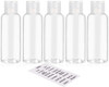 DNSEN 5 Pack 34oz Empty Plastic Travel Bottles for Toiletries TSA Approved Leak Proof Squeezable Travel Size Containers
