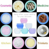 VEAIDE Plastic Small Travel Containers for Toiletries TSA Approved Leakproof Refillable Cosmetics Makeup Jars with Lids