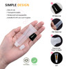AMORIX 50PCS 10ml Black Lip Gloss Tubes Empty Clear Lip Balm Containers Refillable Soft Cosmetic Squeeze Tubes for Lip G